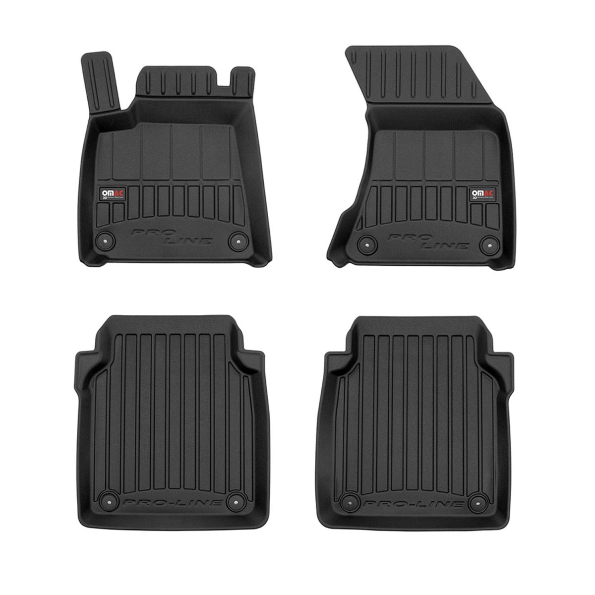 Audi A8 Floor Mat - Omac - Premium TPE - Black - '09-'18
